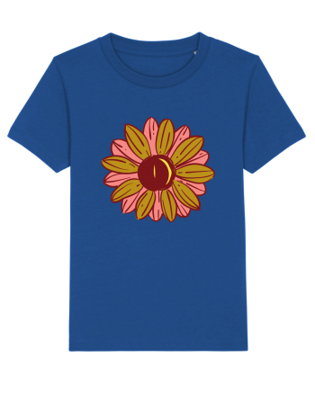 Retro Vintage Flower Majorelle Blue