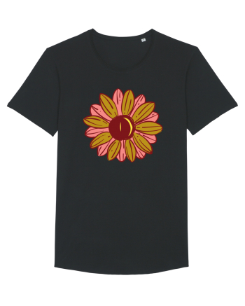 Retro Vintage Flower Black