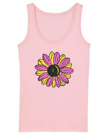 Retro Vintage Flower Cotton Pink