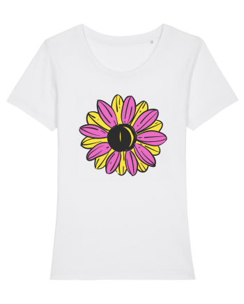 Retro Vintage Flower White