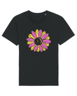 Retro Vintage Flower Tricou mânecă scurtă Unisex Rocker