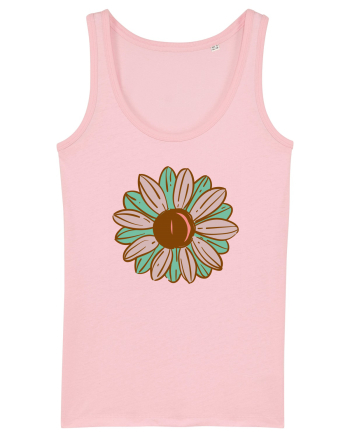 Retro Vintage Flower Cotton Pink