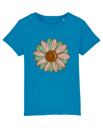 Retro Vintage Flower Azur
