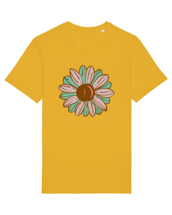Retro Vintage Flower Spectra Yellow