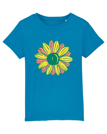 Retro Vintage Flower Azur