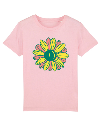 Retro Vintage Flower Cotton Pink