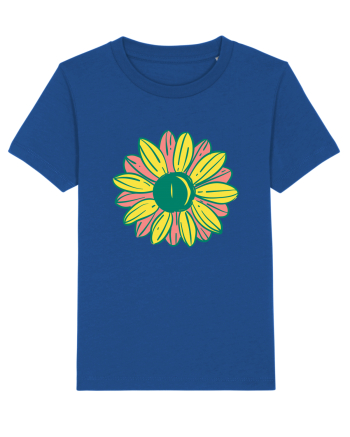 Retro Vintage Flower Majorelle Blue