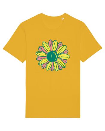 Retro Vintage Flower Spectra Yellow