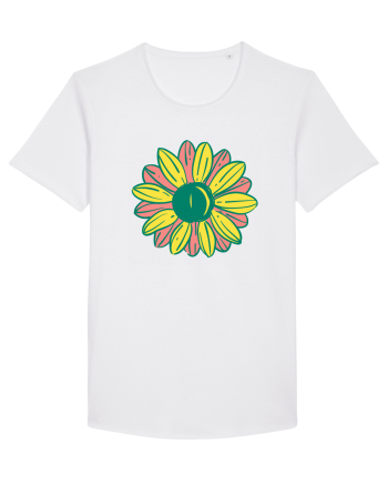 Retro Vintage Flower White