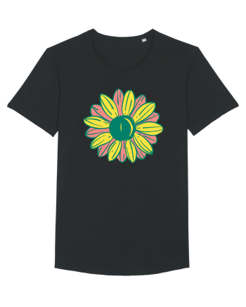 Retro Vintage Flower Black