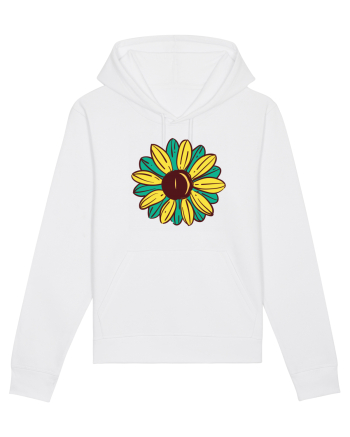Retro Vintage Flower White