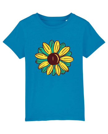 Retro Vintage Flower Azur