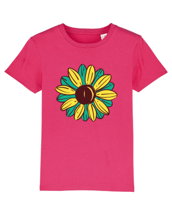 Retro Vintage Flower Raspberry