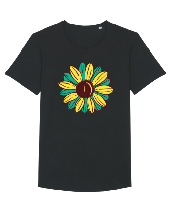 Retro Vintage Flower Black
