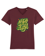 No Bad Days Tricou mânecă scurtă guler V Bărbat Presenter