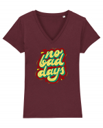 No Bad Days Tricou mânecă scurtă guler V Damă Evoker