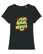 No Bad Days Tricou mânecă scurtă guler larg fitted Damă Expresser