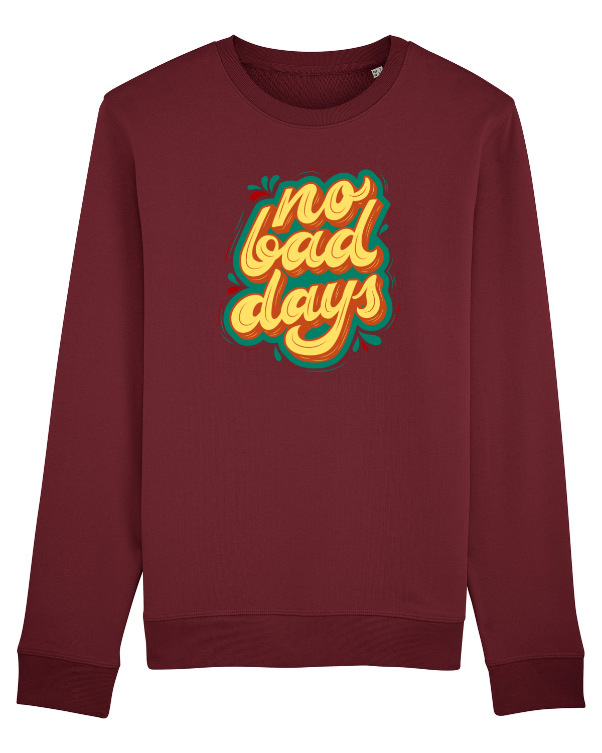 Bluză mânecă lungă Unisex Rise Burgundy