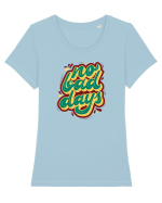 No Bad Days Tricou mânecă scurtă guler larg fitted Damă Expresser