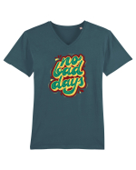 No Bad Days Tricou mânecă scurtă guler V Bărbat Presenter