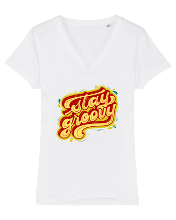 Stay Groovy White
