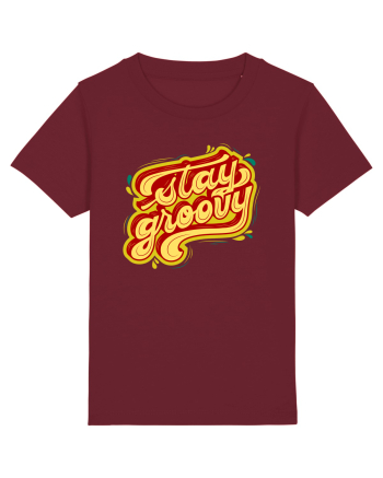 Stay Groovy Burgundy