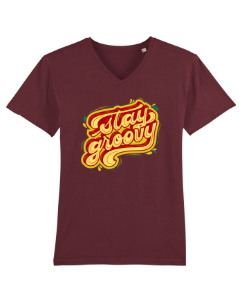 Stay Groovy Burgundy