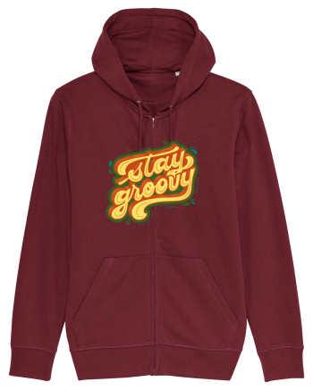 Stay Groovy Burgundy