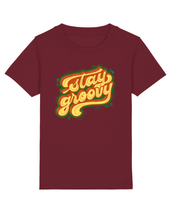 Stay Groovy Burgundy