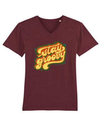 Stay Groovy Burgundy