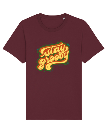 Stay Groovy Burgundy