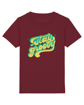 Stay Groovy Burgundy