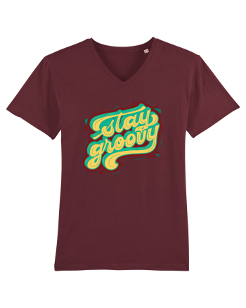 Stay Groovy Burgundy