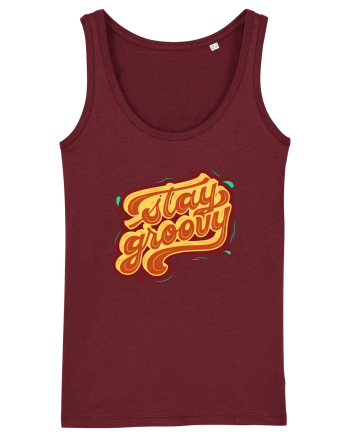 Stay Groovy Burgundy
