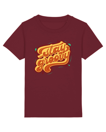 Stay Groovy Burgundy