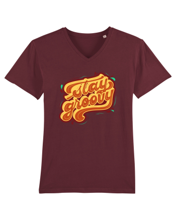 Stay Groovy Burgundy