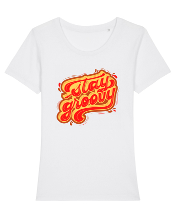 Stay Groovy White