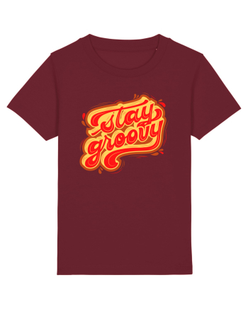 Stay Groovy Burgundy