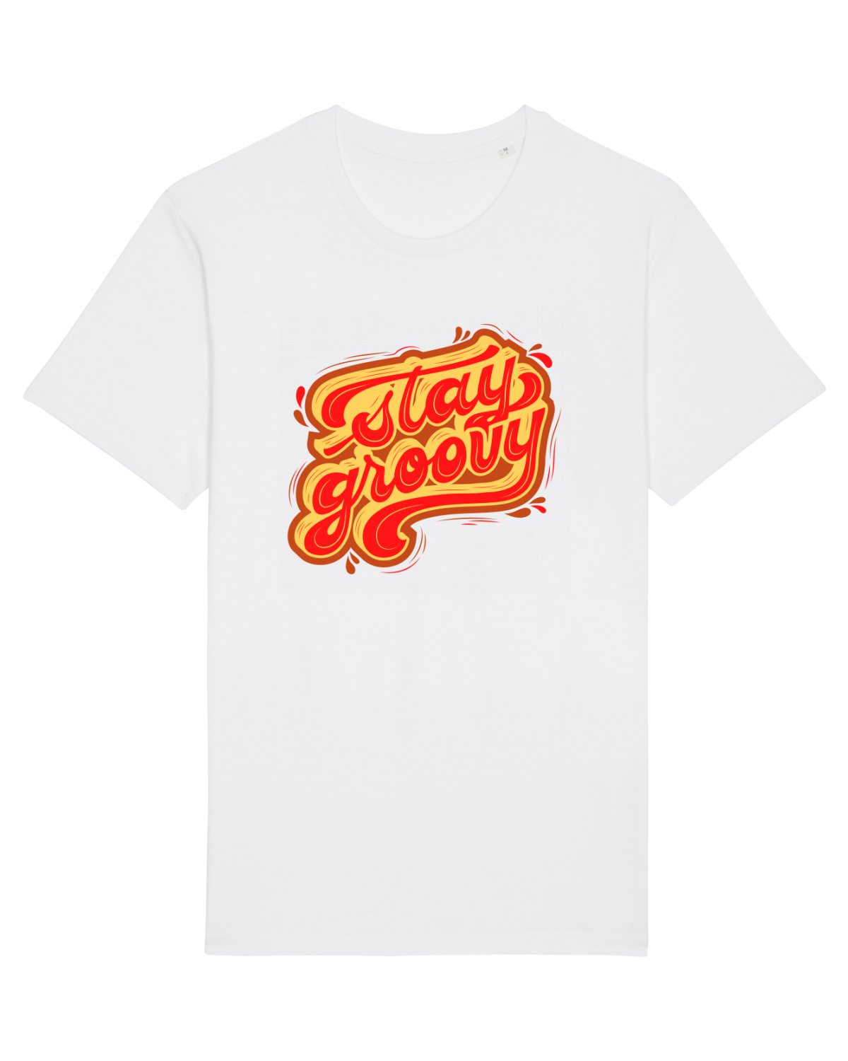Tricou mânecă scurtă Unisex Rocker White