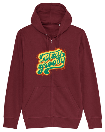 Stay Groovy Burgundy