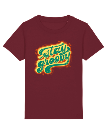 Stay Groovy Burgundy