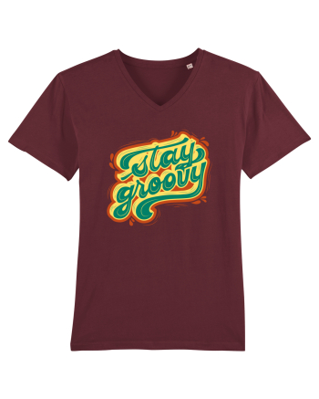 Stay Groovy Burgundy