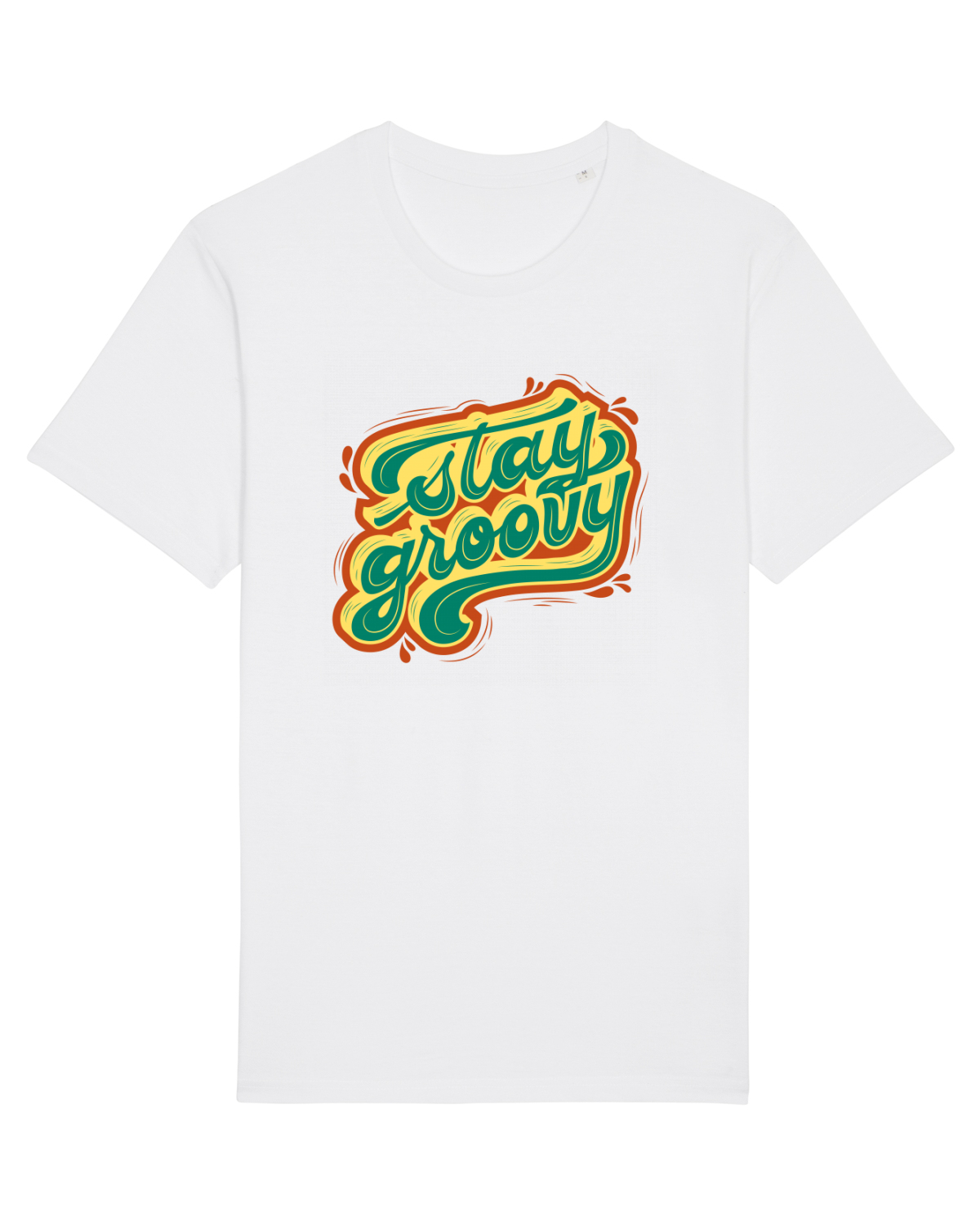 Tricou mânecă scurtă Unisex Rocker White