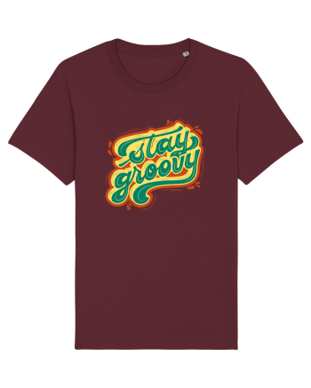 Stay Groovy Burgundy