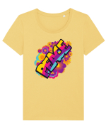 Peace Tricou mânecă scurtă guler larg fitted Damă Expresser