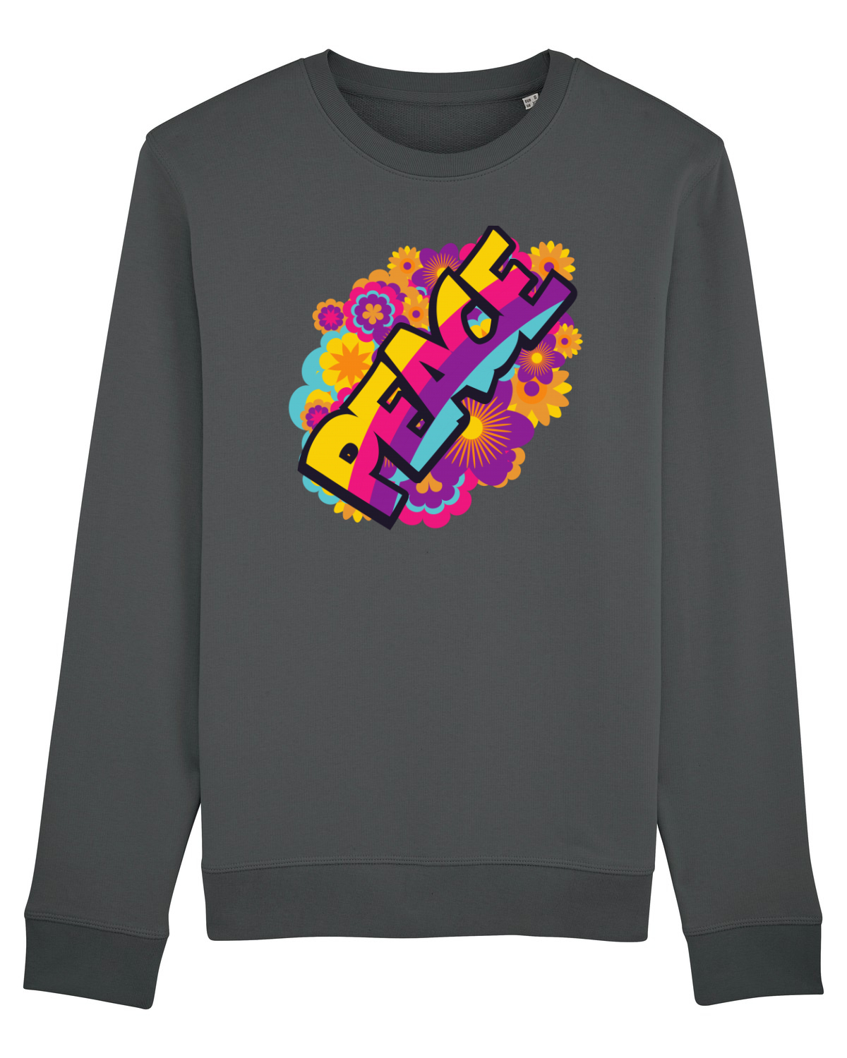 Bluză mânecă lungă Unisex Rise Anthracite