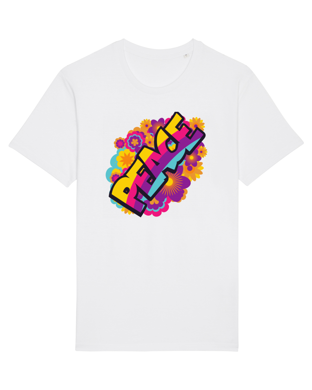Tricou mânecă scurtă Unisex Rocker White