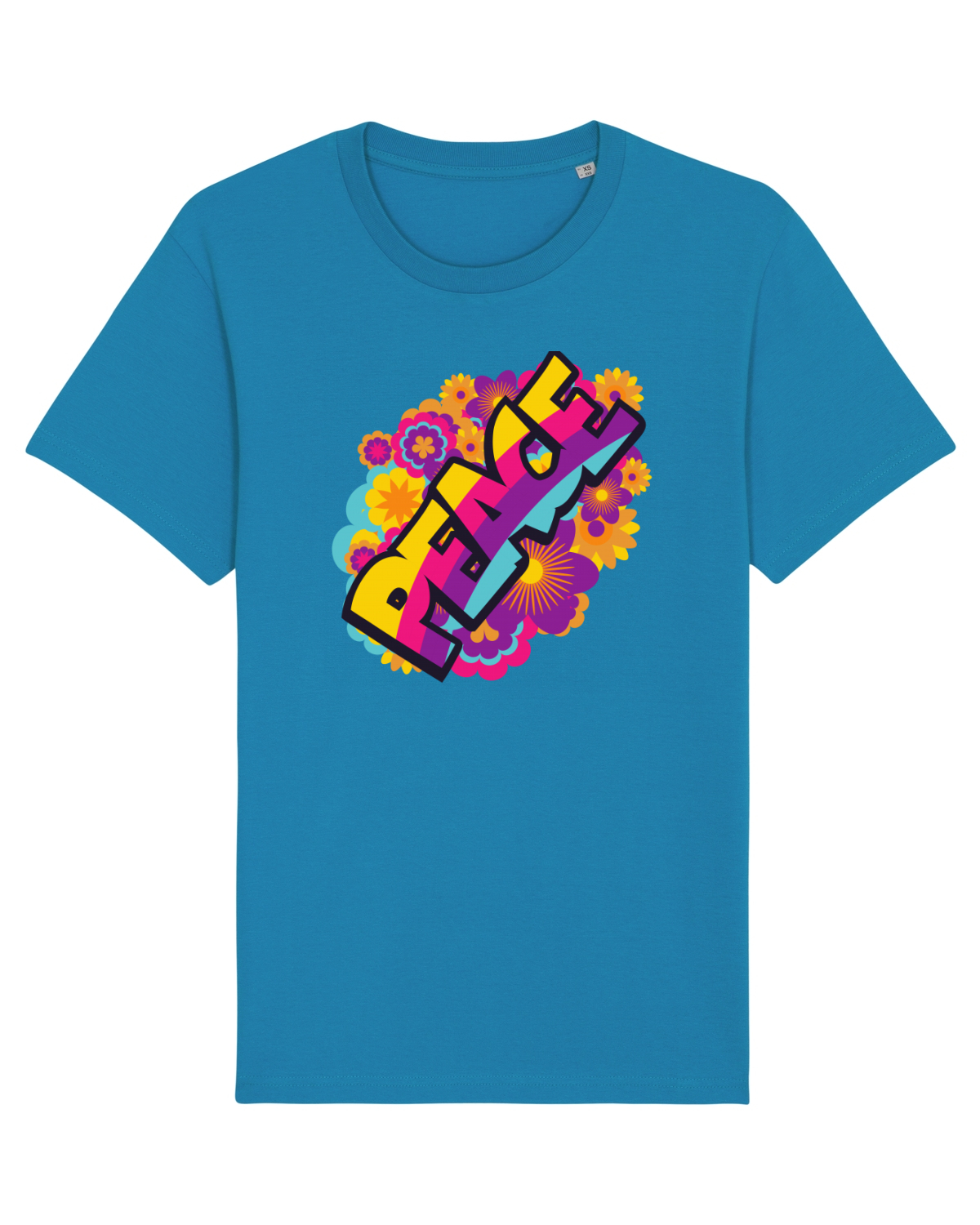 Tricou mânecă scurtă Unisex Rocker Azur