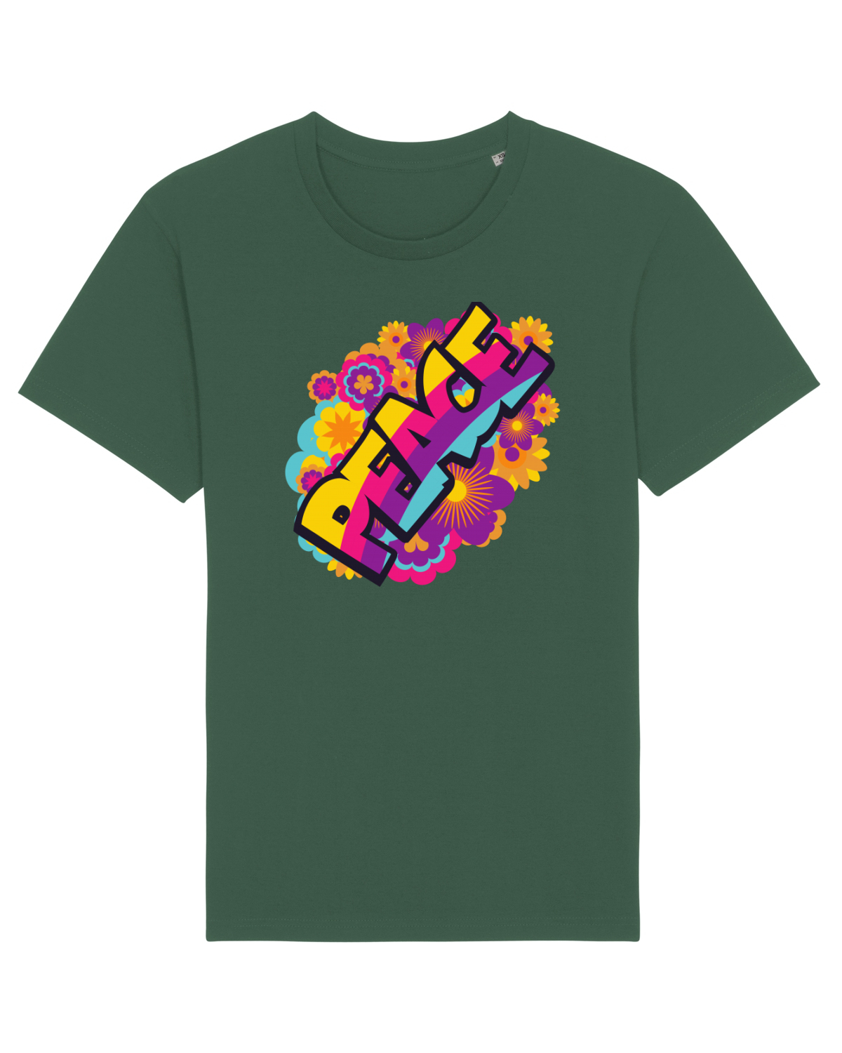 Tricou mânecă scurtă Unisex Rocker Bottle Green