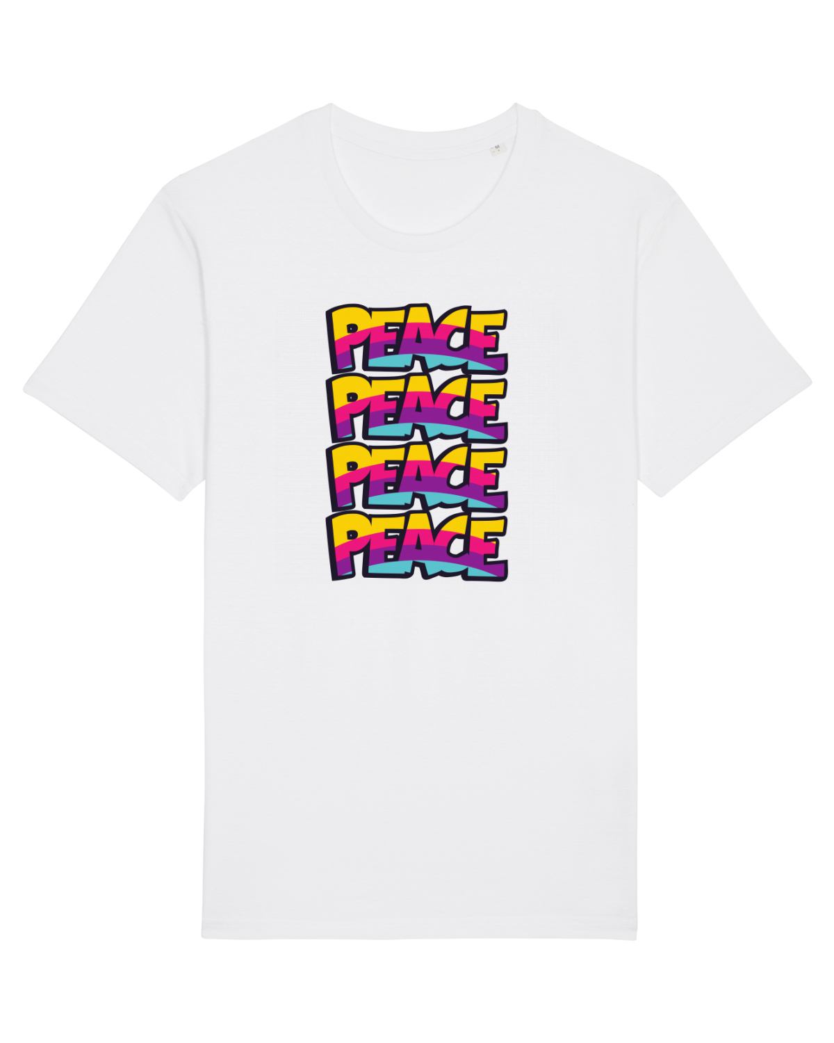 Tricou mânecă scurtă Unisex Rocker White